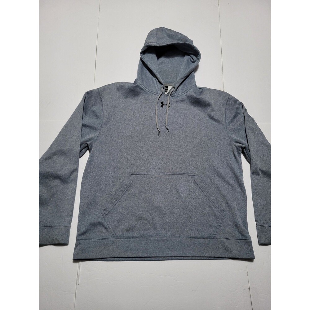 (#20)Under Armour Pullover Hooded Long Sleeve Size Men's Large Gray